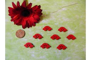 Kinderknpfe Auto rot